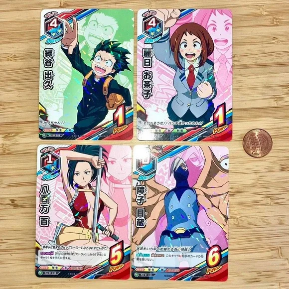 Rare my hero academia GLITTER cards set Rare my hero academia GLITTER cards set
